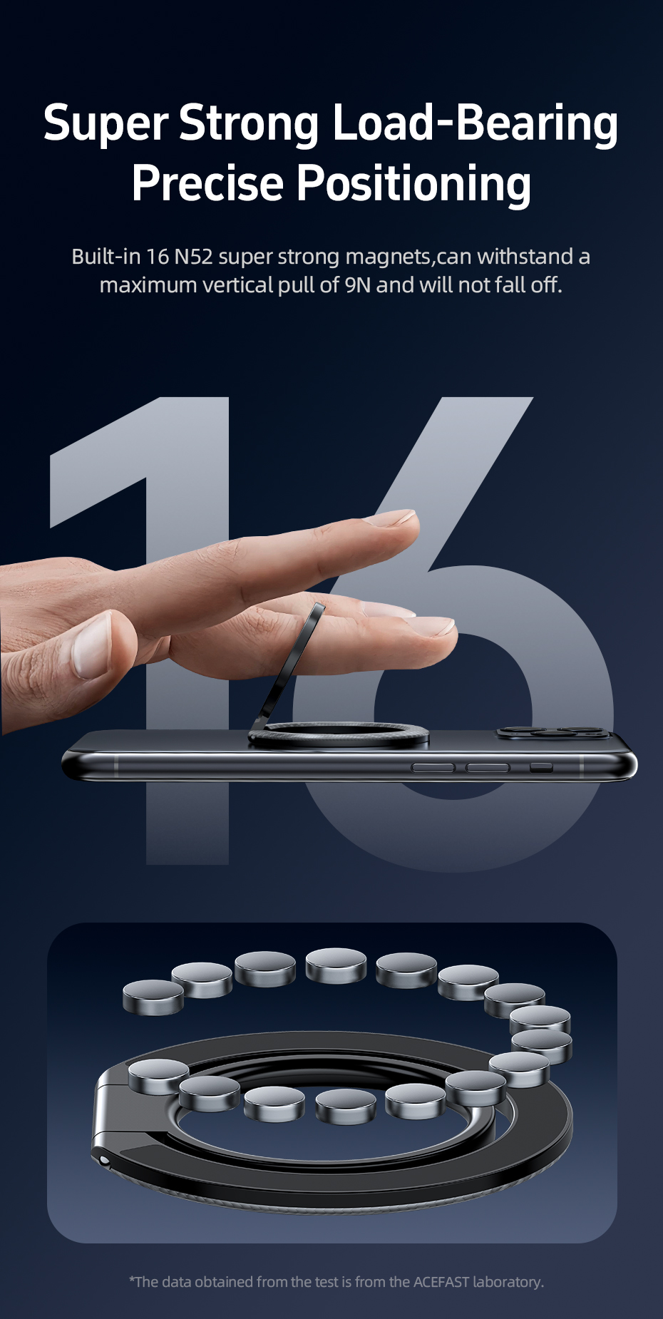 ACEFAST P1 Magnetic Phone Ring Holder description image 3