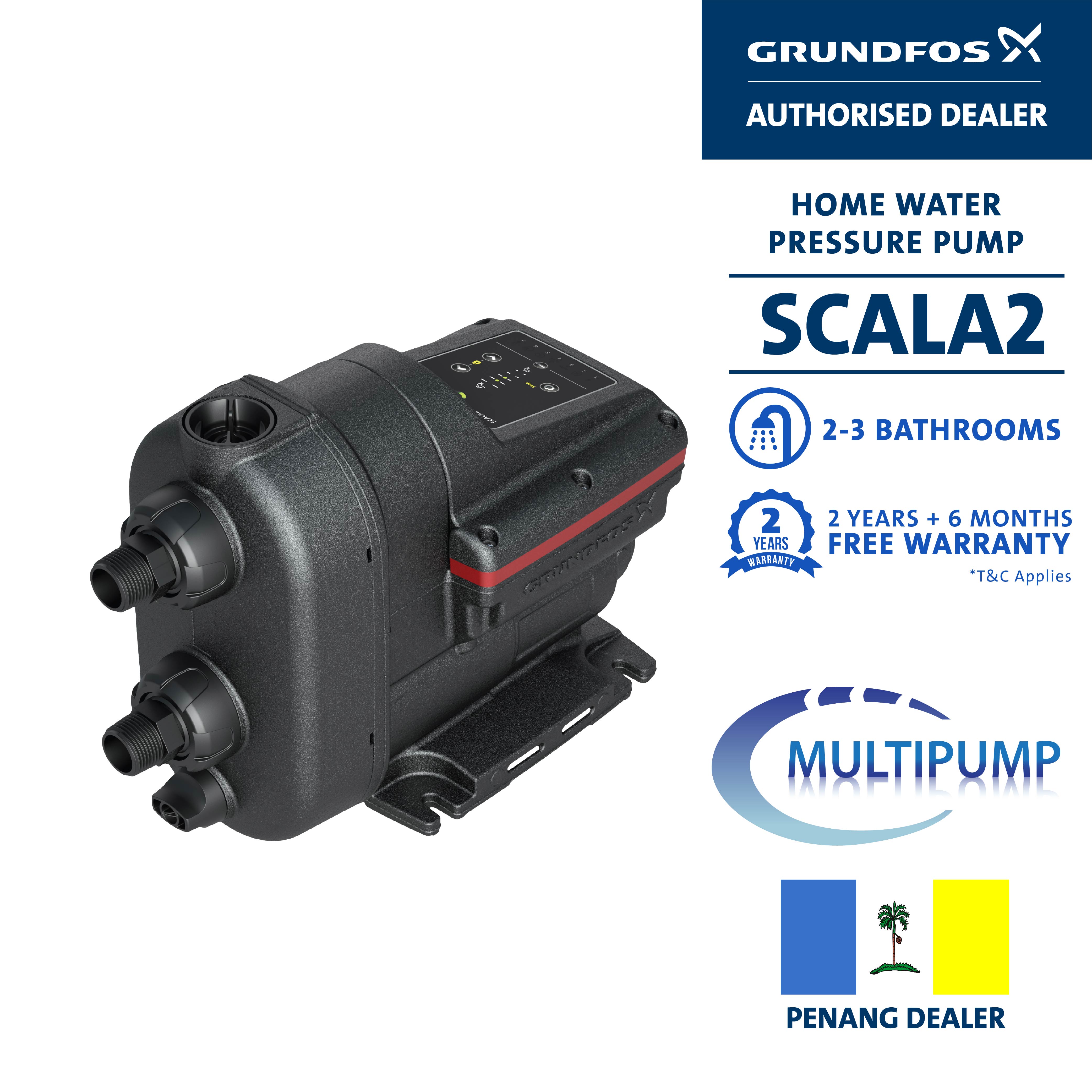 Grundfos Scala 2 Scala2 Inverter Low Noise Home Water Pump Booster Pump