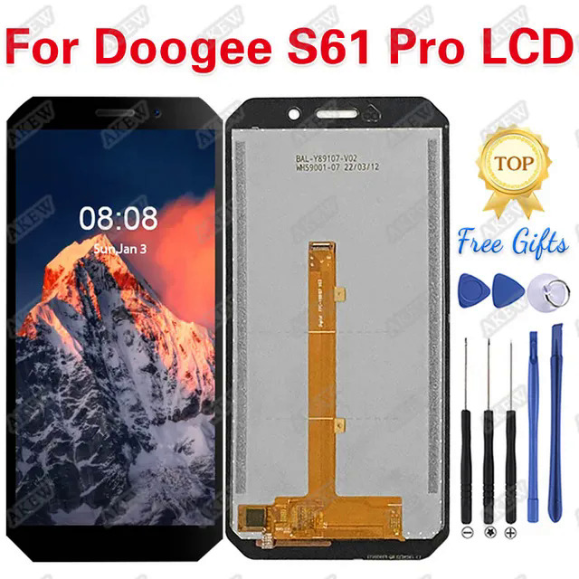 Original For DOOGEE S61 LCD Display Screen 100 Test Doogee S61 Pro Touch Panel Digitizer Replacement New S61Pro Phone Display