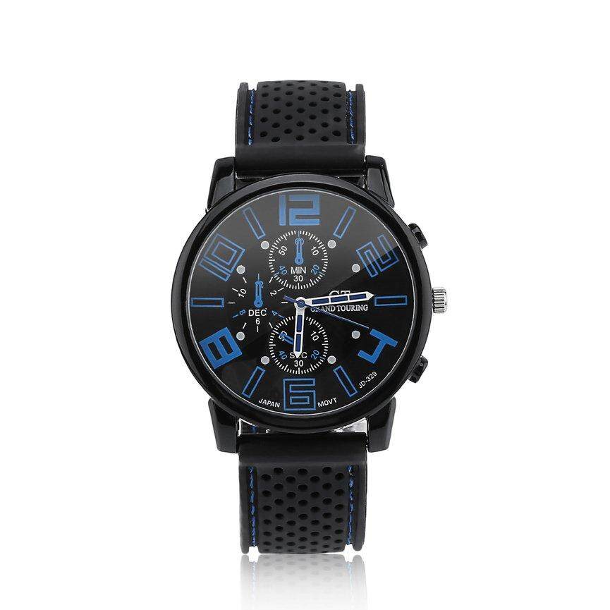 Top Sale Men Woman Analog Rubber Stainless Steel Hours Quartz Good Sport Watch bán chạy
