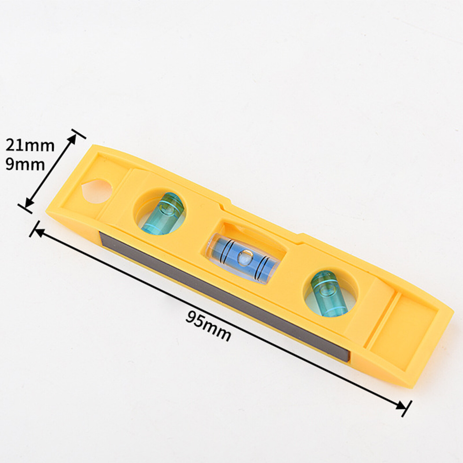 Practical Level Ruler High Accuracy Plastic Magnetic Portable Measuring Level Ruler for Home