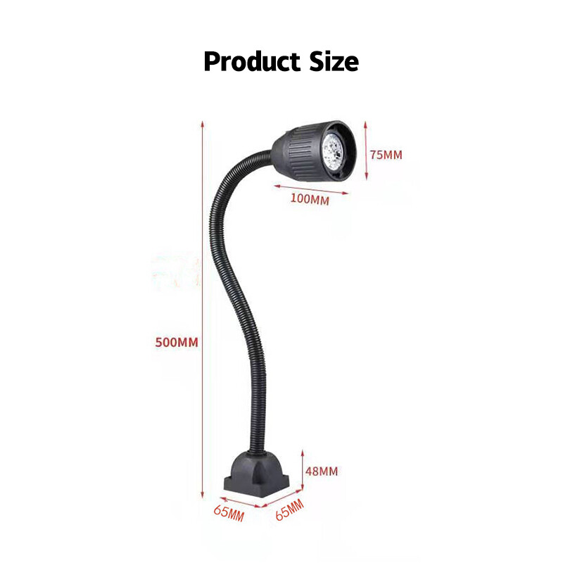 B&B Led Machine Tool Work Lamp Punching Milling Grinder Hose Lamp 220V Lighting Lamp Table Lamp