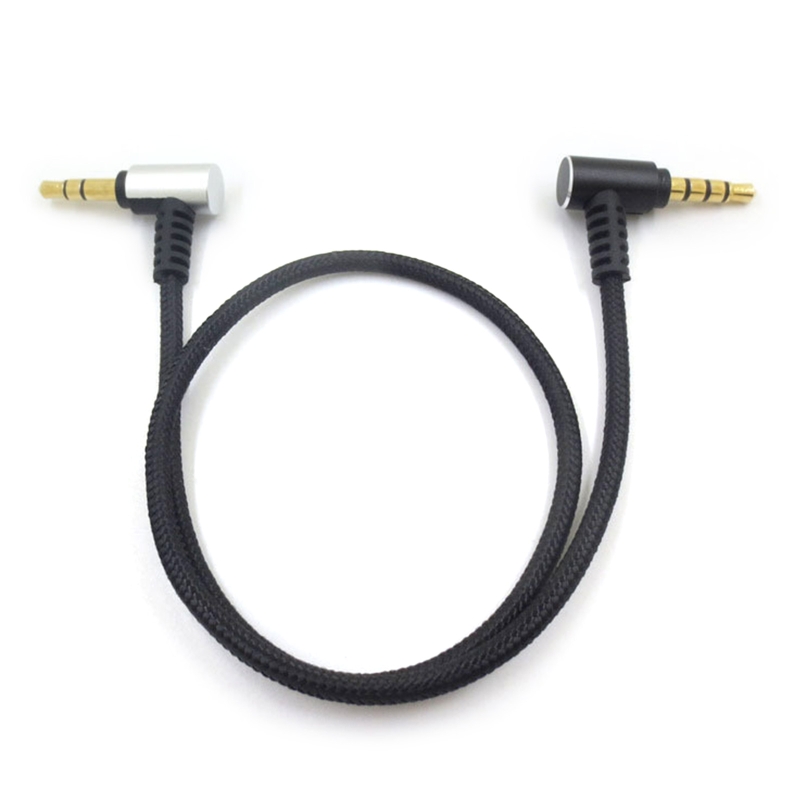 3.5mm TRS to TRRS Adapter Cable Patch Microphone Cable Coiled Mic Cord for Smartphone for Rode SC7
