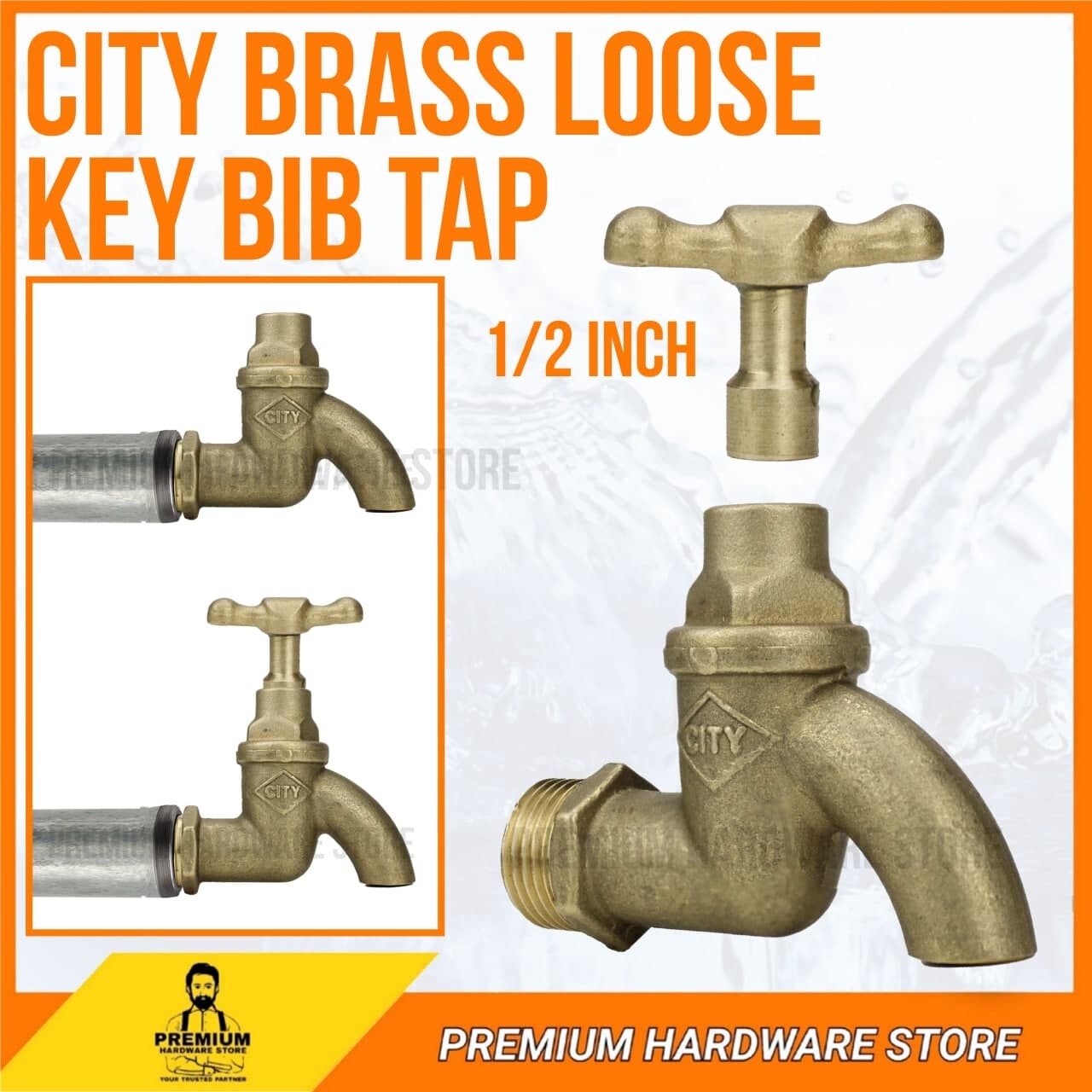 12 Inch Brass Loose Key Bib Tap Lazada 8684