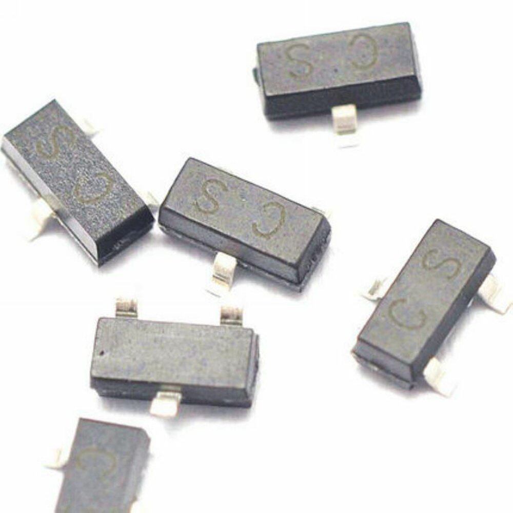 100pcs 2sa733 a733 cs 0.15a/50v pnp sot-23 smd transistor