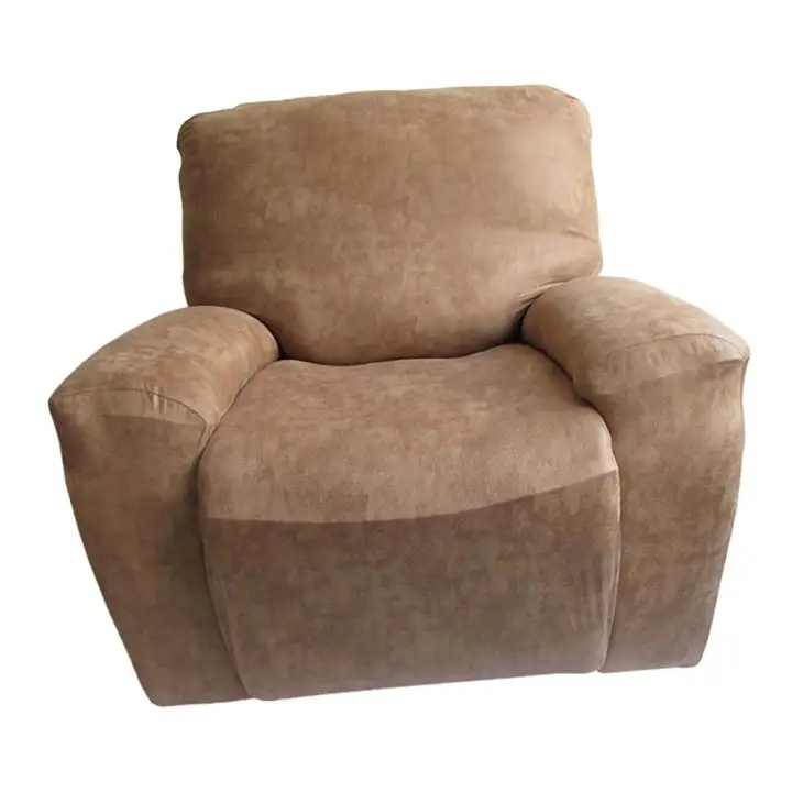 Perfk Recliner Armchair Full Cover Slipcover Suede Polyester Sofa