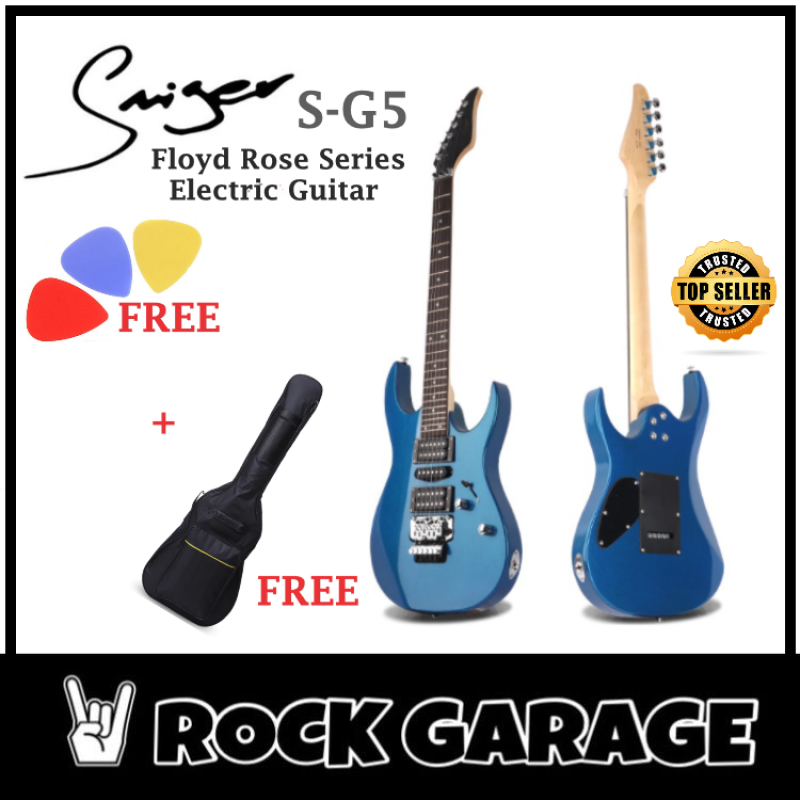 Smiger S-G5 Floyd Rose Series Electric Guitar w/Bag-Blue (SG5) Malaysia