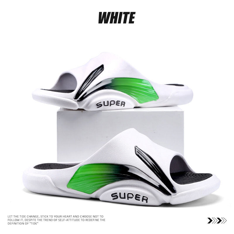QiaoYiLuo Slippers men's trend outside wear sports home leisure non-slip men's sandals sandals sandals sandals sandals