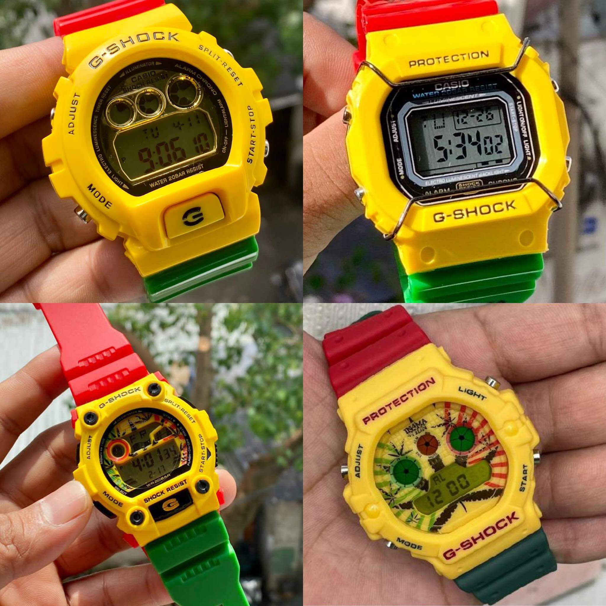 G shock best sale rasta jelly