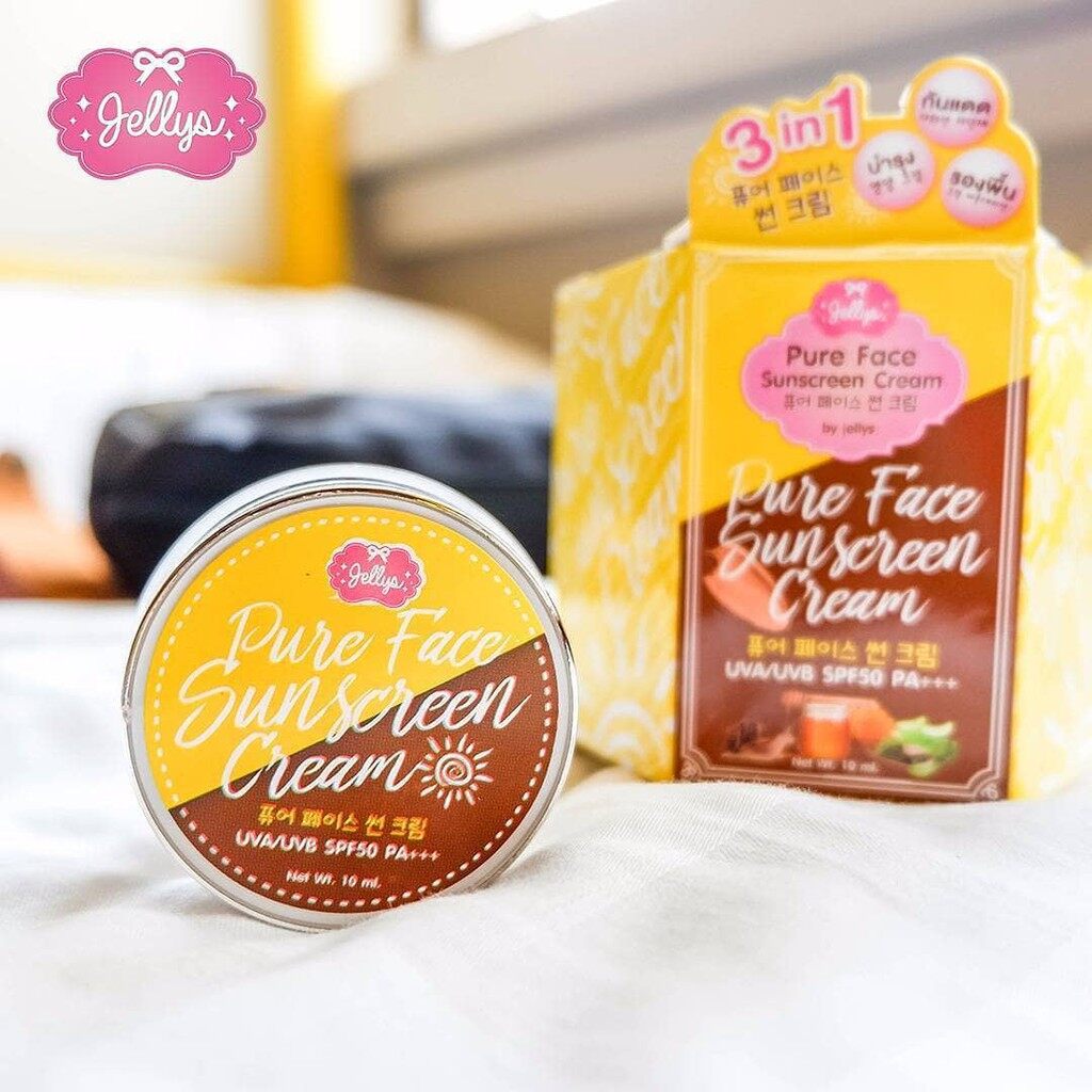 jellys pure face sunscreen cream