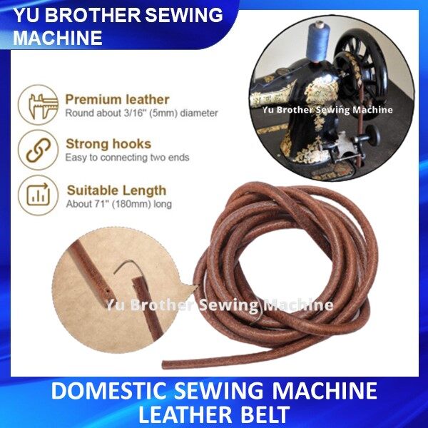 Leather Sewing Machine Belt / Tali Mesin Jahit Lama Kepala Hitam Lazada