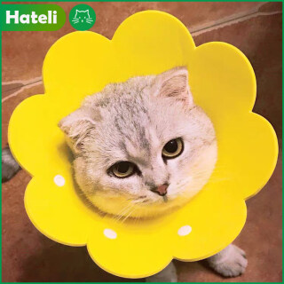 Nón cổ chống liếm HATELI cho mèo chất liệu EVA nhẹ nhàng mềm mại dễ chịu cho vật nuôi có nhiều màu sắc lựa chọn - INTL thumbnail