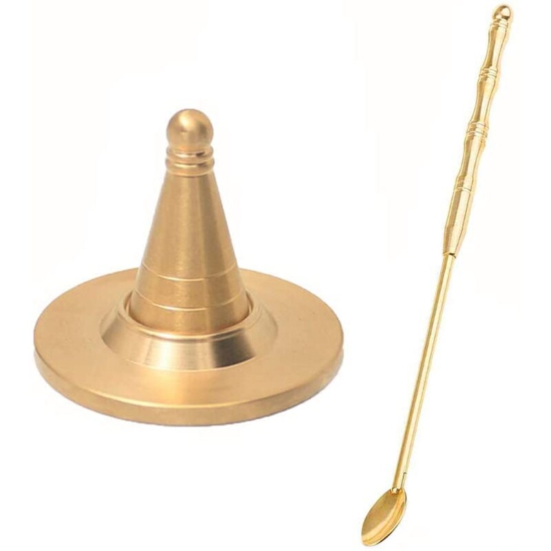Tower Incense Mold Pure Copper Tower Incense Making Mold Cone Incense Powder Incense Road Supplies Incense Burner Set