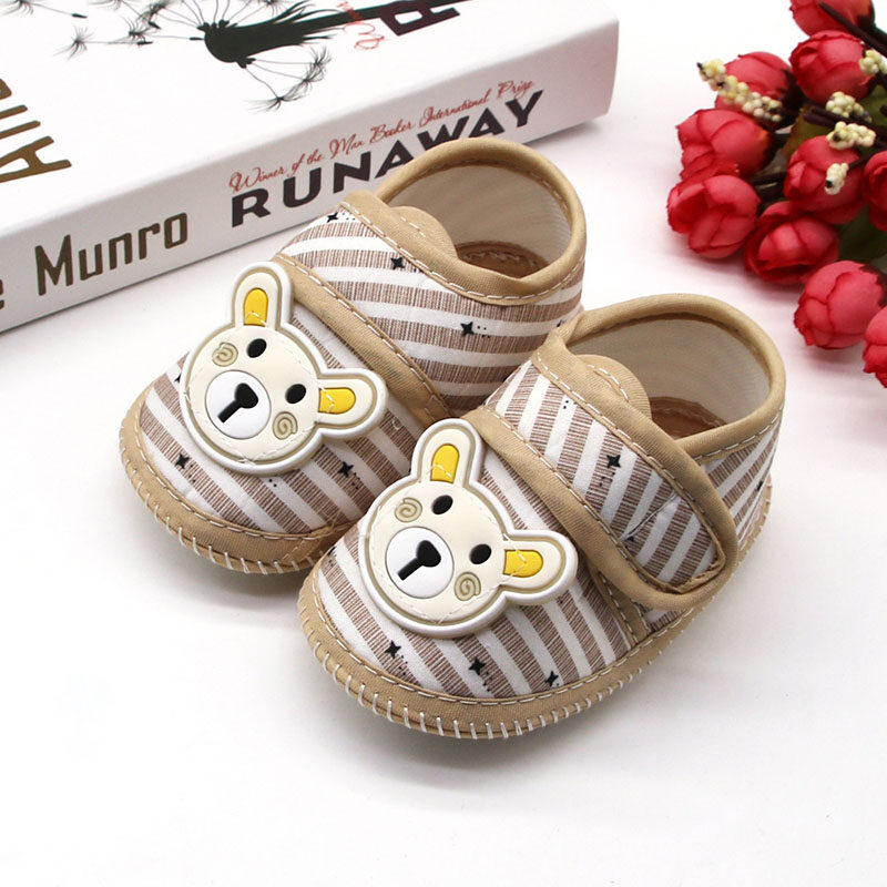 Denoswim Phim Hoạt Hình Bé Giày Trẻ Sơ Sinh Dễ Thương Phim Hoạt Hình Gấu Bé Sơ Sinh Căn Hộ Toddler Mềm Duy Nhất Ngoài Trời Đầu Tiên Tập Đi 0-12 Tháng