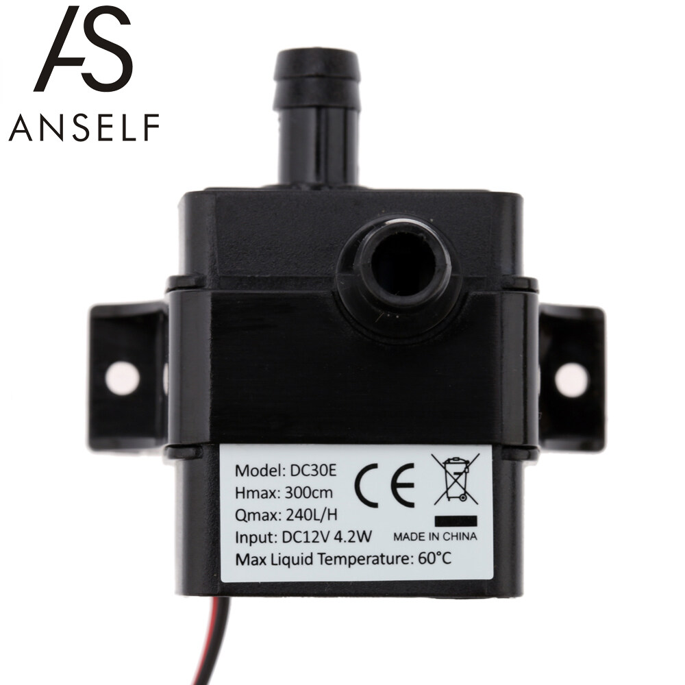 Anself พิเศษที่เงียบสงบมินิ DC12V 4.2 วัตต์ไมโคร brushless น้ำน้ำมันปั๊มกันน้ำน้ำพุใต้น้ำพิพิธภัณฑ์สัตว์น้ำหมุนเวียน 240L/H ลิฟท์ 300 เซนติเมตร