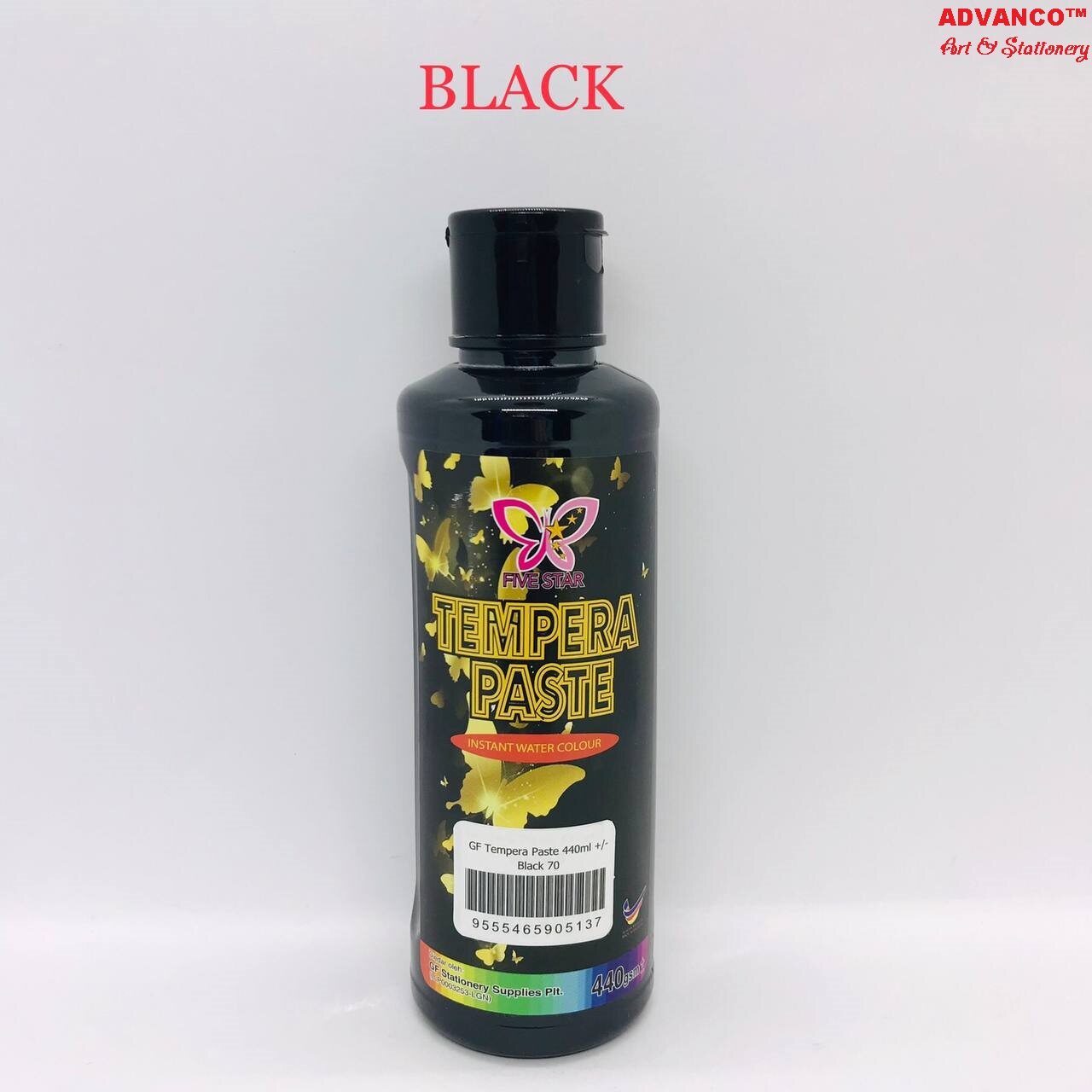 FIVE STAR TEMPERA PASTE PAINT / TEMPERA POURING 70 BLACK Lazada