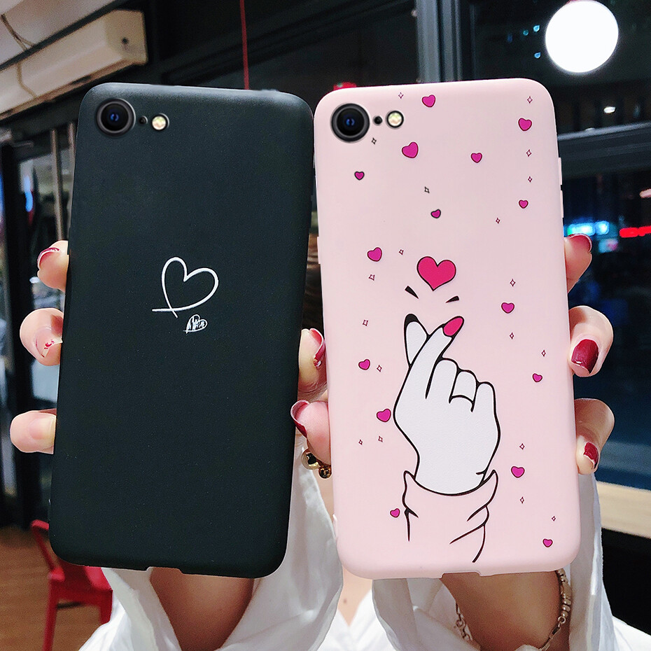 Phone Case for iPhone SE 2020 / iPhone 7 / iPhone 8 Casing Cute Silicon Back Cover Soft TPU Bumper Case