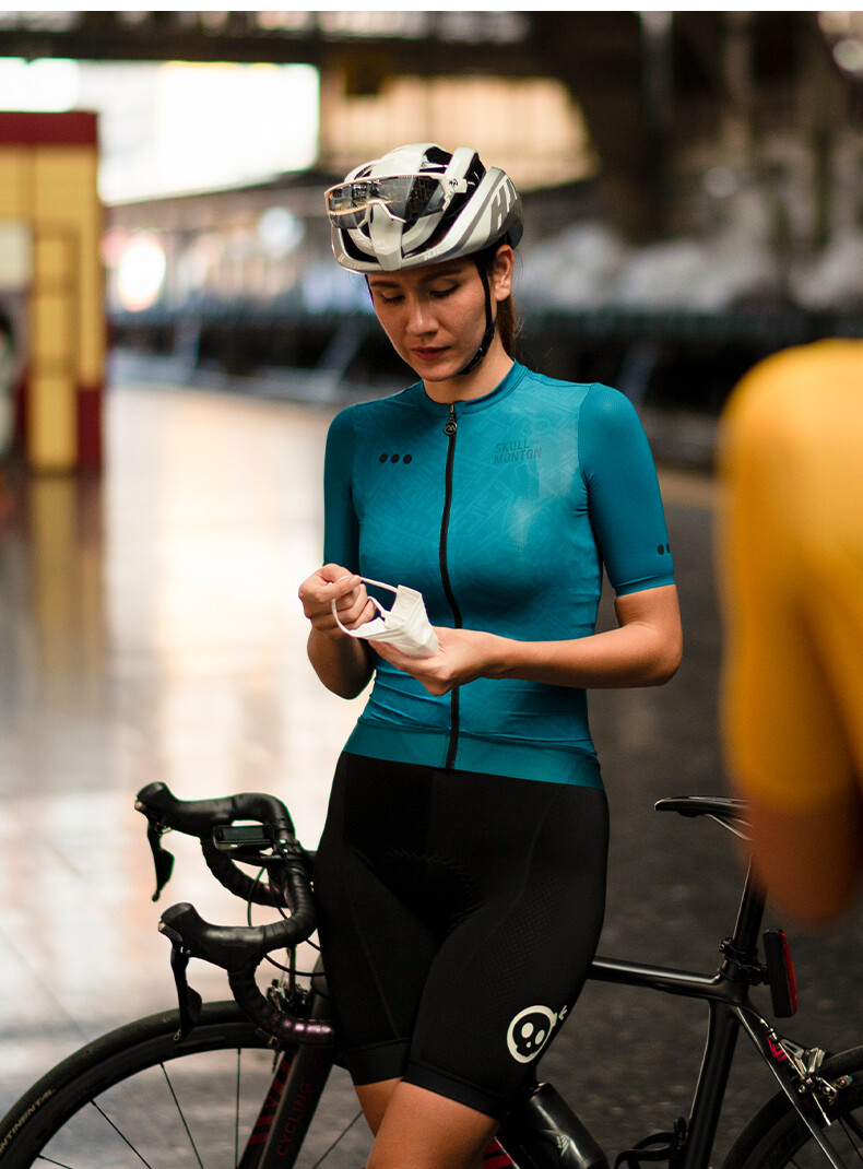 Áo JERSEY Đạp Xe Cho Nữ Hình Đầu Lâu MONTON