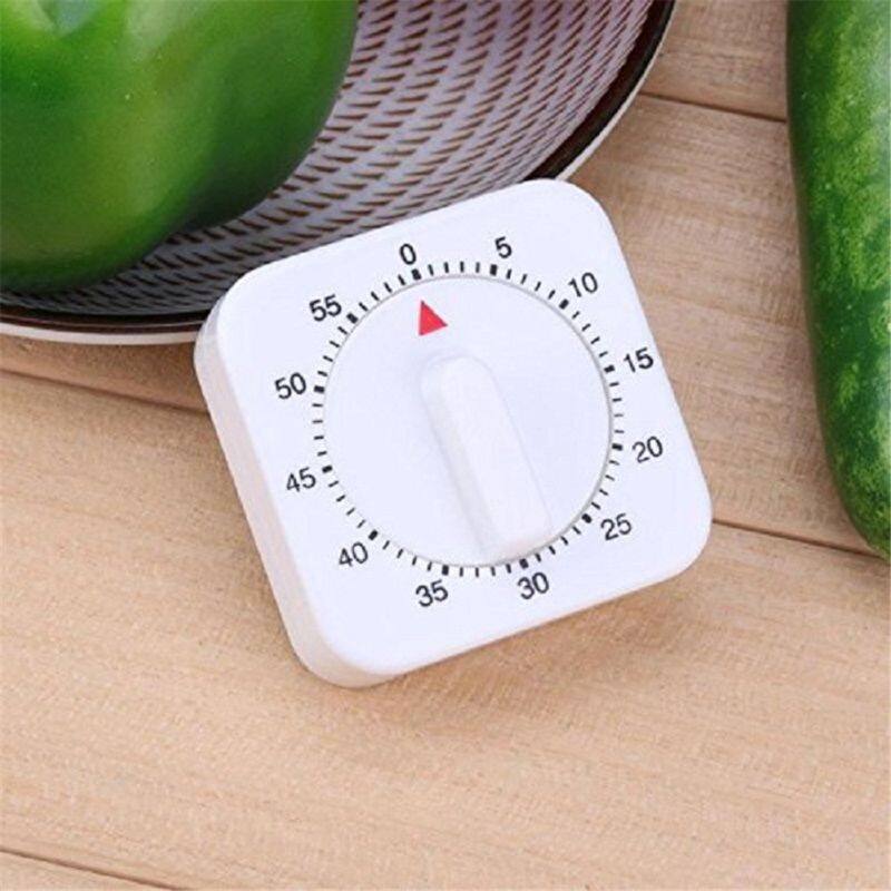 1pcs Square 60 Minute Mechanical Kitchen Cooking Timer Alarm Food P aration Baking popular