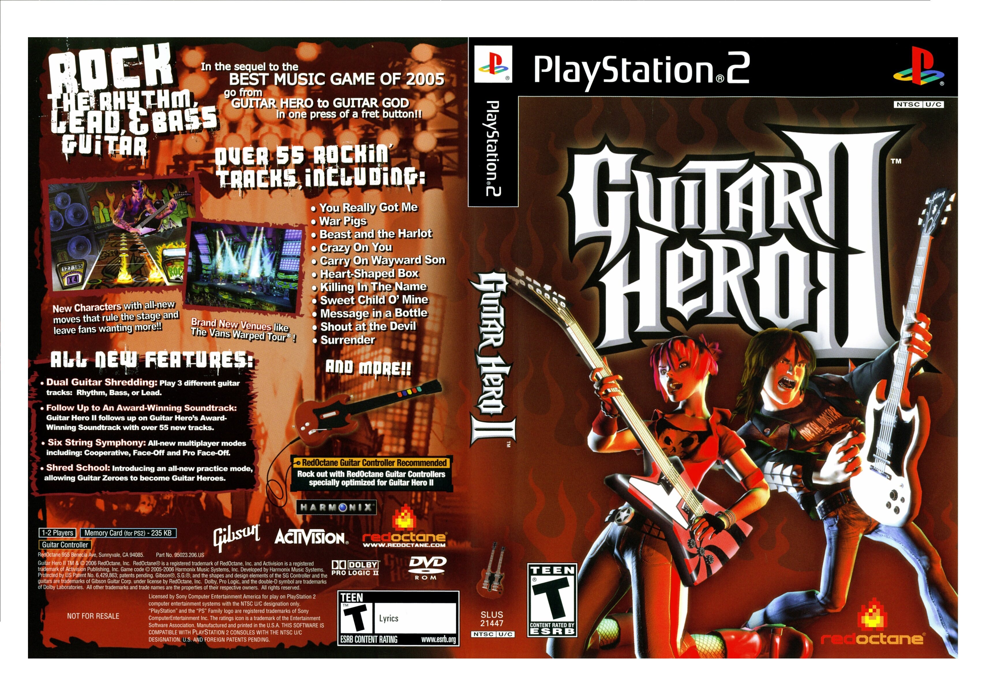 PS2 Guitar Hero 2 DVD Game Lazada