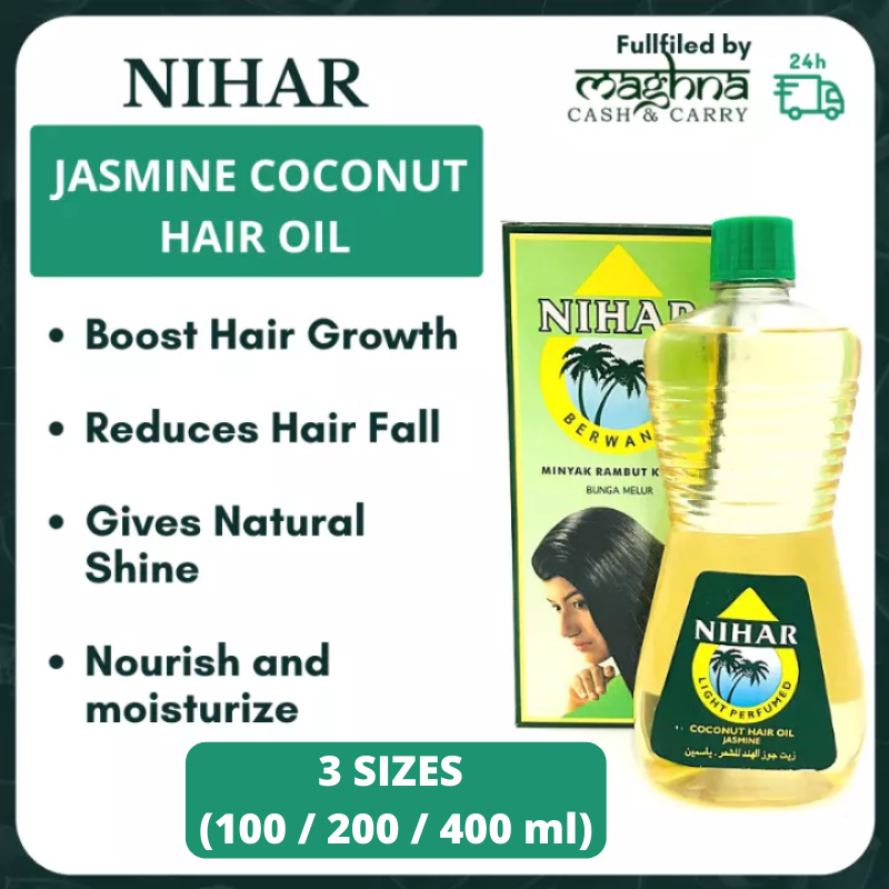Nihar Jasmine Coconut Hair Oil (100 ml / 200 ml / 400 ml) - Minyak Kelapa |  Lazada