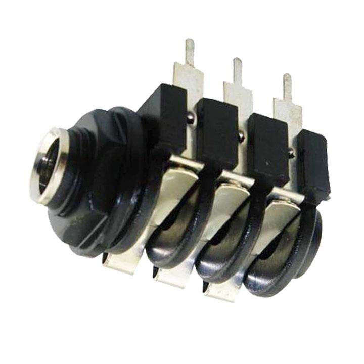 Jack Mic 6.35mm 6P Cái Chân Cắm