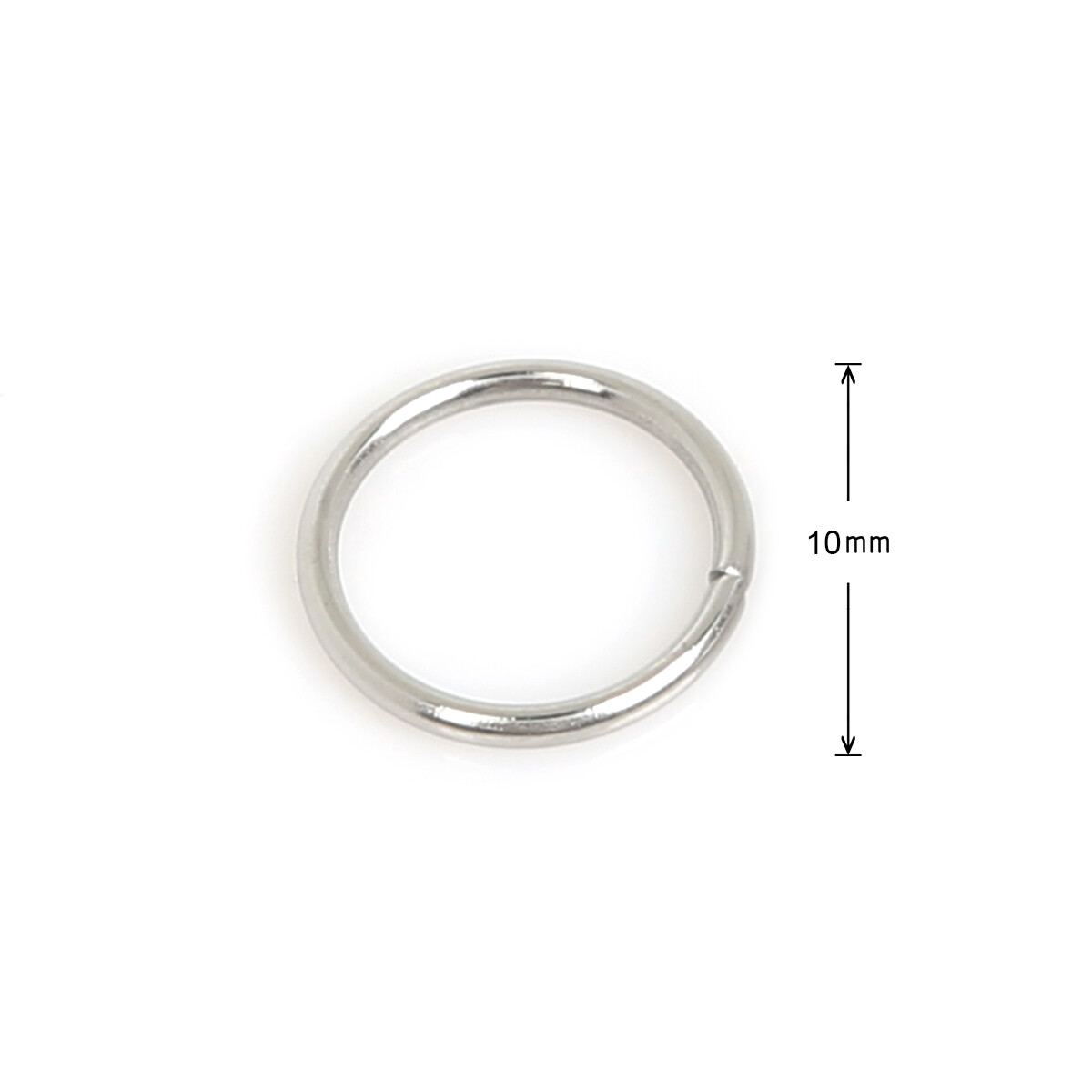 200Pcs/Lot 4-10mm Stainless Steel Open Jump Rings Single Loops Split Rings Connector for Jewelry Making Accessories Findings Supplies