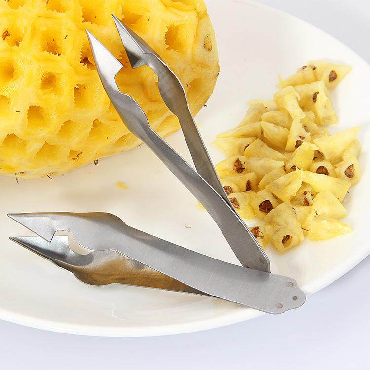 Konco Dropship Practical Easy Fruit Peeler Pineapple Corer Slicer Cutter Stainless Steel Kitchen Gadgets Pineapple Slicer Clips
