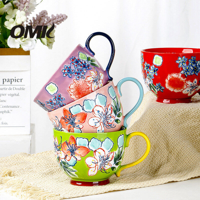 OMK American ceramic 500ML Breakfast cup mugs coffee