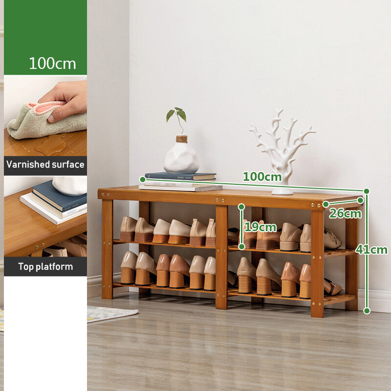 YONUO Change of shoes, stool, household solid wood stool, bench, bench, sofa stool, low stool, small chair, fabric stool, foot pedal, children's wooden stool