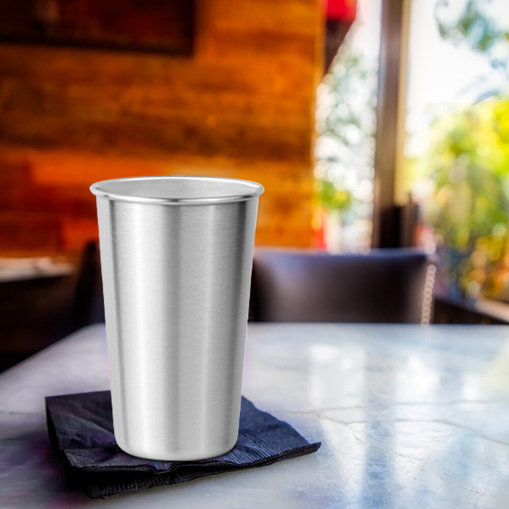 500ml Stackable Drinking Coffee Milk Mug Reusable Stainless Steel Lightweight Beer Tea Cup
