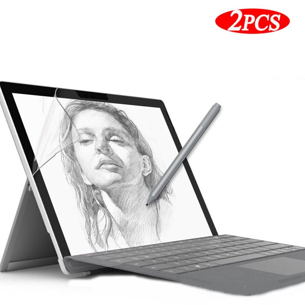Paper like screen protector film matte painting for microsoft surface pro 3 4 5 6 7 go 12.3 book 1 2 15 inch surface pro 8 9 13
