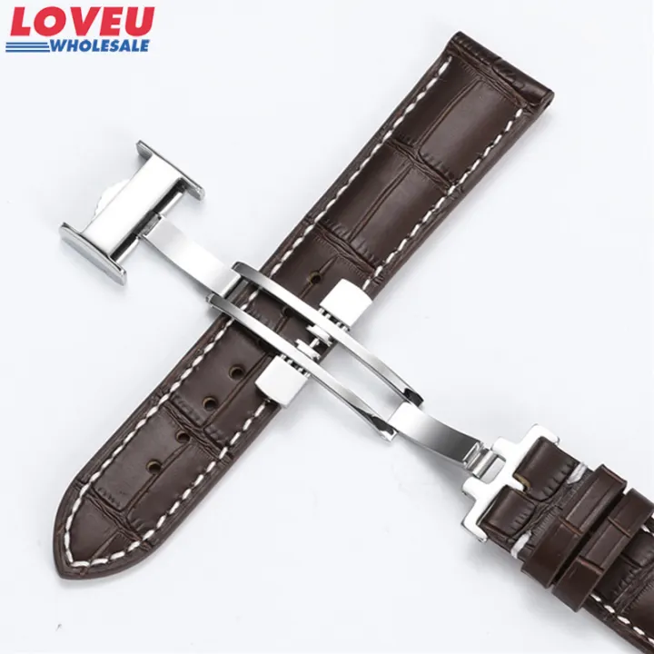 Sale 18 19 20 21mm Genuine Leather Watch Strap Belt For Longines Flagship Series Women Men Casio Watch Band Replacement Wrist Strap Jam Tangan Wanita Accessories Lazada
