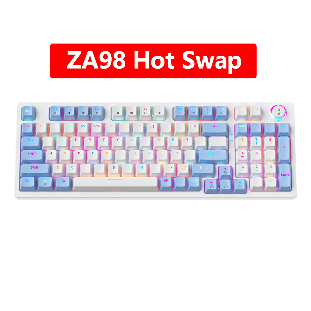 RKR ZIFRIEND ZA98 98 Keys Mechanical Keyboard Wired RGB Backlit Gaming