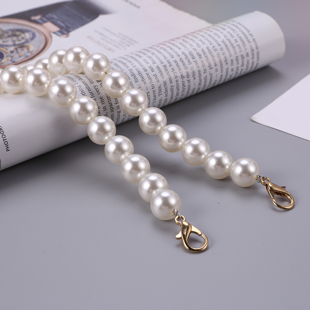 { Fast delivery }Pearl Strap for Bag DIY Purse Handle Shoulder Handbag Replacement Chains