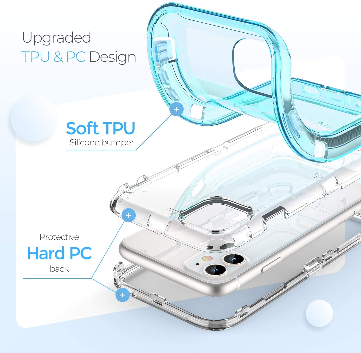Cho trường hợp bảo vệ Iphone, rõ Ràng Ốp nhựa PC pha tạp cứng nhựa TPU mềm chịu lực cao Chống Sốc Chống-Mùa Thu Armor Defender Trường Hợp Đối Với iPhone 15 Pro Max/15/14 Pro Max/14/13 Pro Max/12 Pro Max/11/11 Pro Max/11 pro/ XS Max/XR/xs/x/ SE 2022 8 7 6