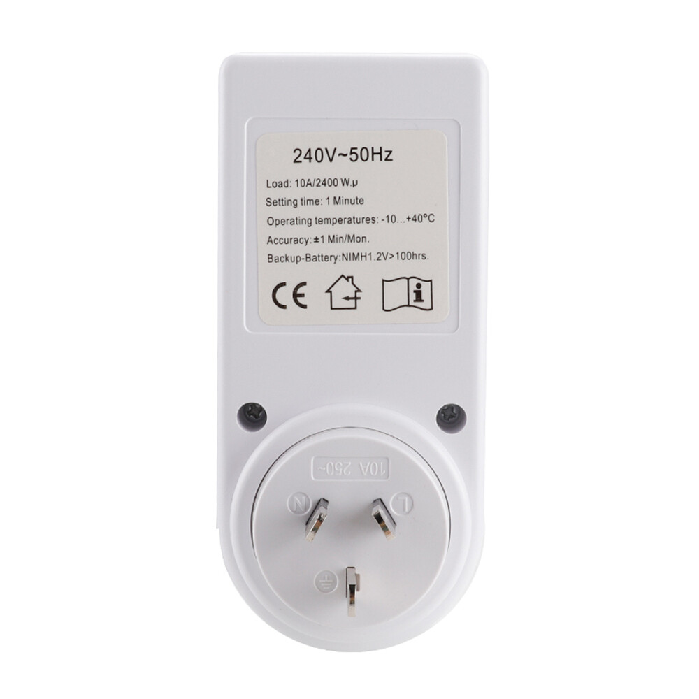 DM 220-240V lập trình ổ cắm đồng hồ bấm giờ điện tử đồng hồ hẹn giờ bếp chuyển nguồn cắm điện sạc trên xe nhắc nhở điện tự động tắt