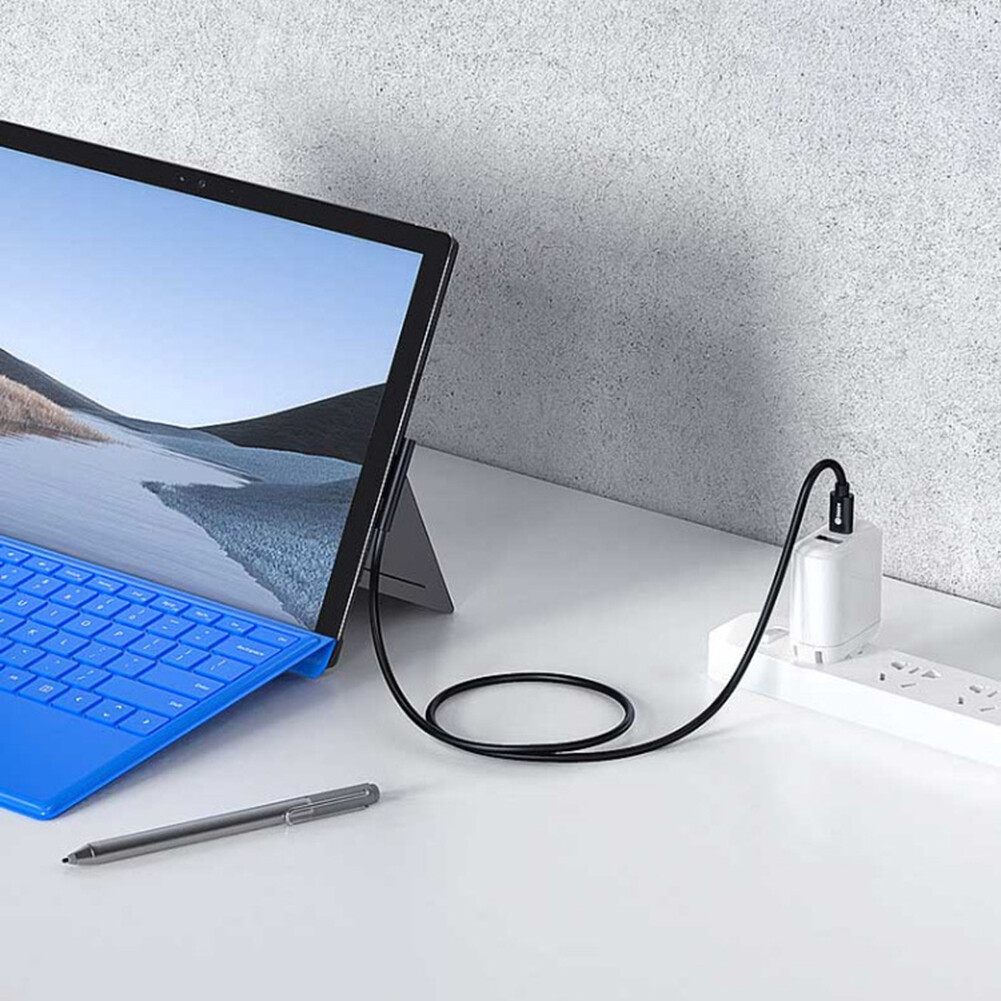 Cáp Chuyển Đổi Sạc Nhanh Bộ Nguồn USB C, Cáp Sạc Cho Microsoft Surface Pro 3 4 5 6