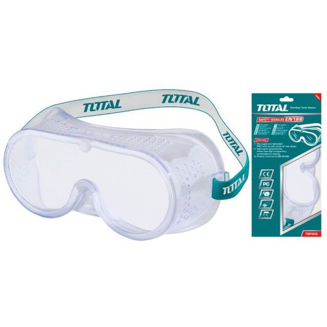 Kính nhựa dẻo chống bụi total tsp302 |kính bảo hộ total kính che mắt