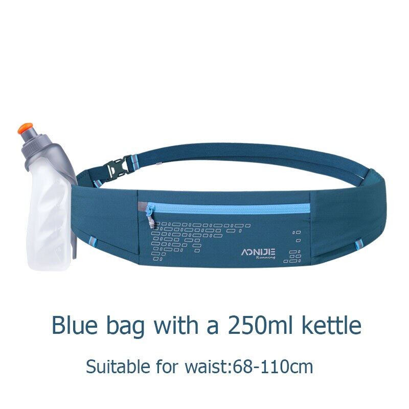 Aonijie Running Belt Bag Lightweight Outdoor Gym Waist Pack Hydration Fanny Pack Sport 5 Pockets for Jogging Fitness W8112