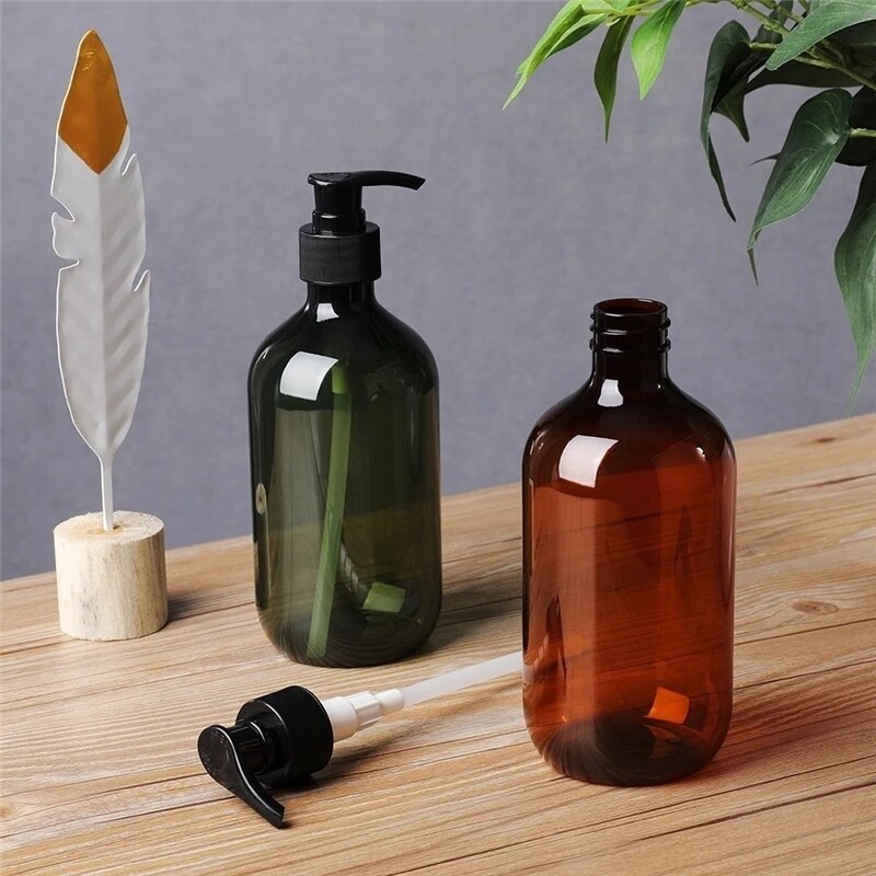 【Jealous Girl】300/500ml Shower Gel & Shampoo Soap Dispenser/ French Bath Air Pump Bottle/ Travel Lotion Organizer Empty Bottle