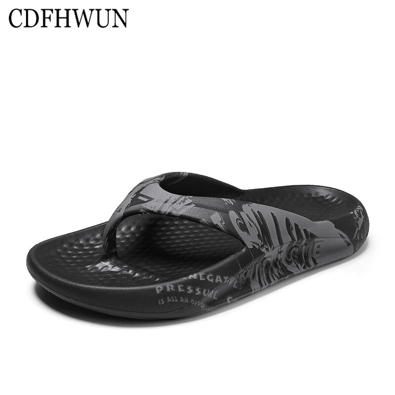 Cdfhwun Dép Xỏ Ngón Cho Nam, Dép Xỏ Ngón In Nổi Đáy Dày Chất Liệu Mềm Đàn Hồi Cao Mùa Hè Dành Cho Nam