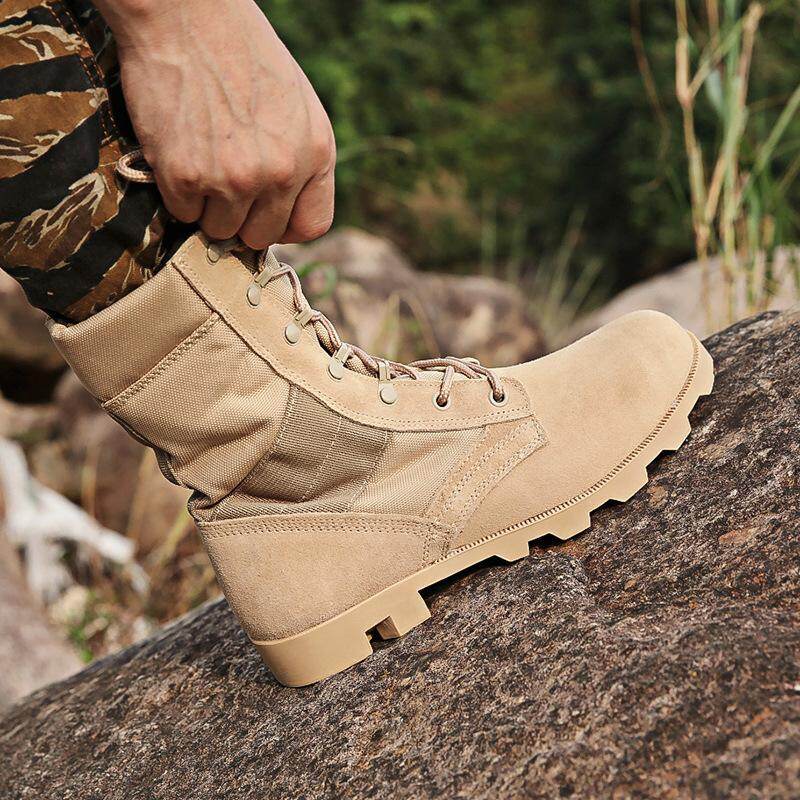 High Top Combat Boots Security Training Boots Outdoor Desert Boots