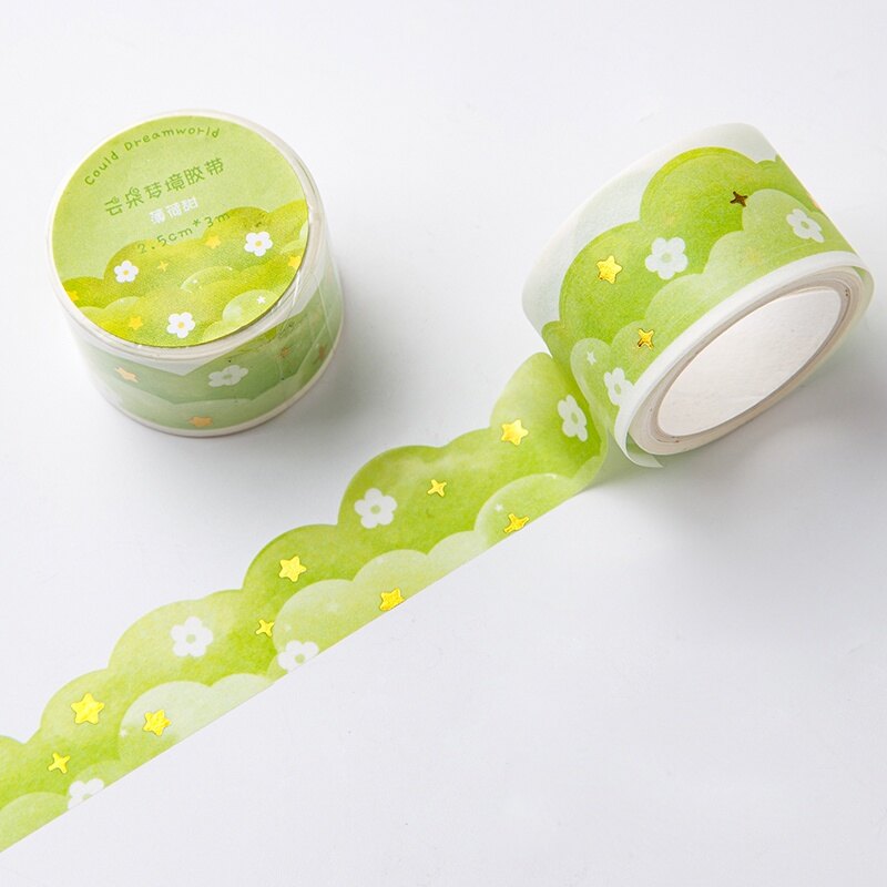 3M Bronzing Cloud Wave Series Tape Stickers Student Diary Deco DIY Washi Stickers Tape