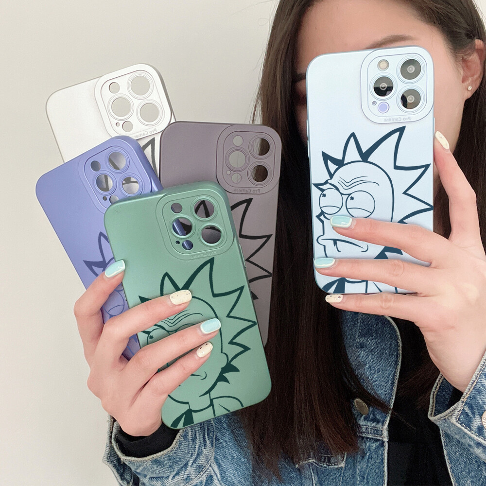Hontinga Casing Case For Xiaomi Redmi Note 9S Note 9 Pro Note9 Note 8 Pro Note 7 Pro Case New Square Soft Silicone Case Cartoon Crazy Scientist Genius Grandpa Full Cover Camera Protectior Shockproof Rubber Cases Back Cover Phone Casing Softcase