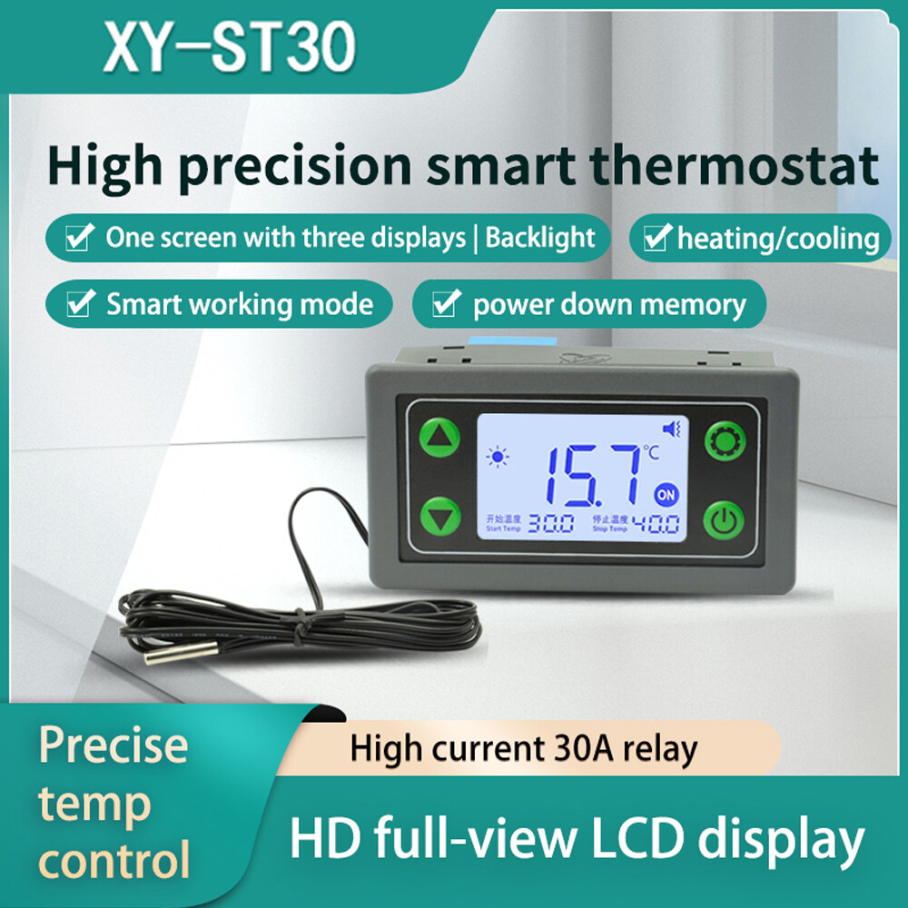 Shockley DC6-30V Temperature Controller ST30 Wifi Remote Digital Thermostat Temperature Control with Waterproof NTC Sensors