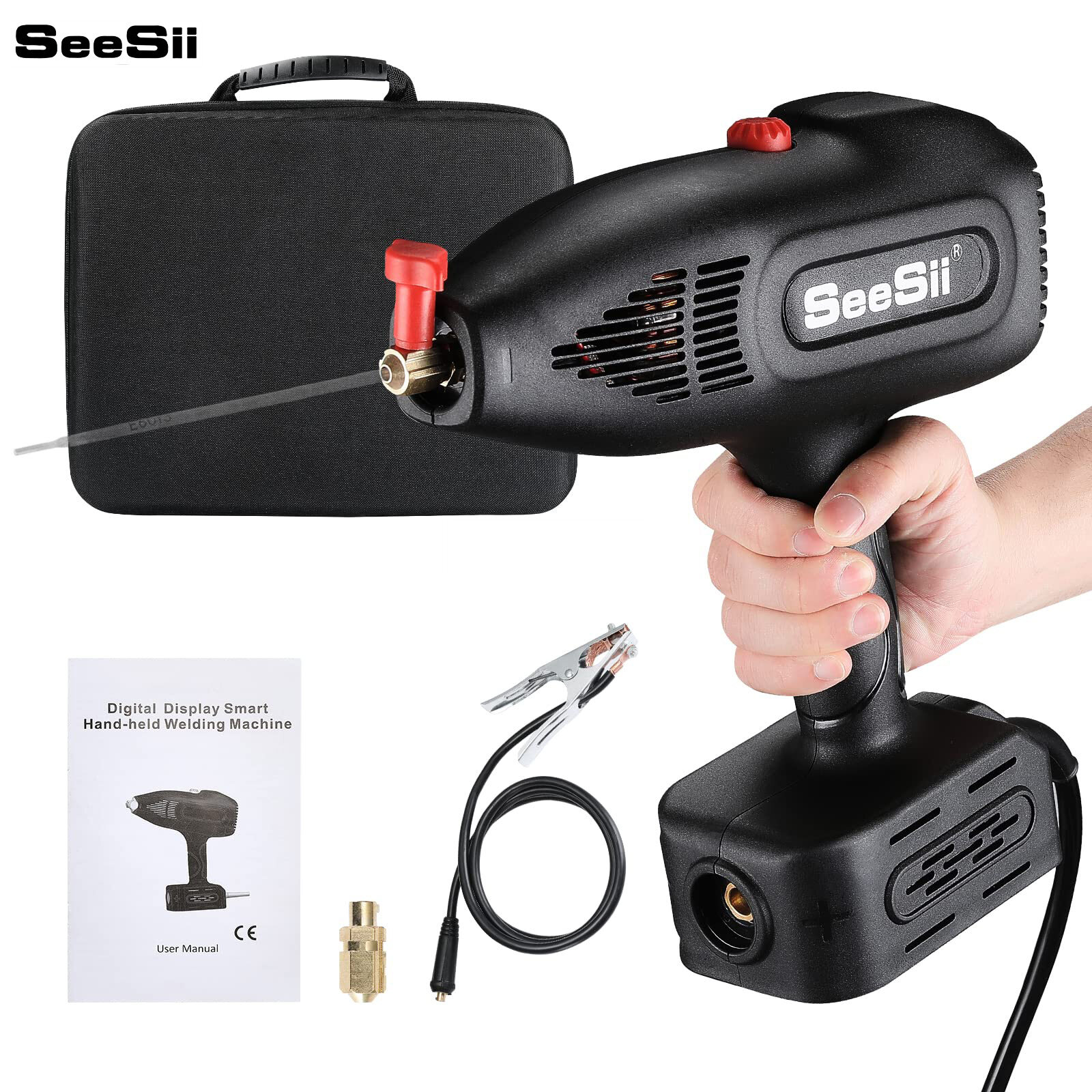 Seesii 110V220V Portable ARC Welders Garage Tools with IGBT LCD