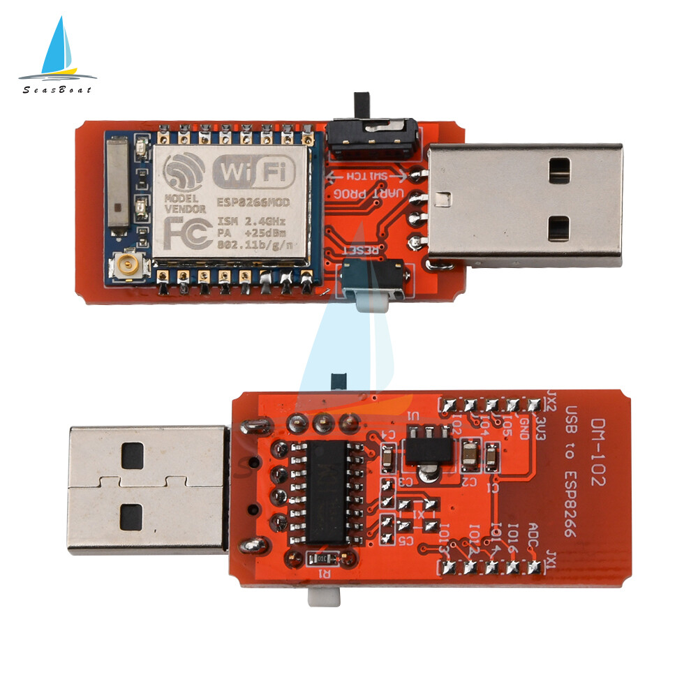 SeasBoat Mô-đun Thu Phát WiFi Nối Tiếp USB Sang ESP8266 ESP-07 ESP07 Tích Hợp Ăng-ten