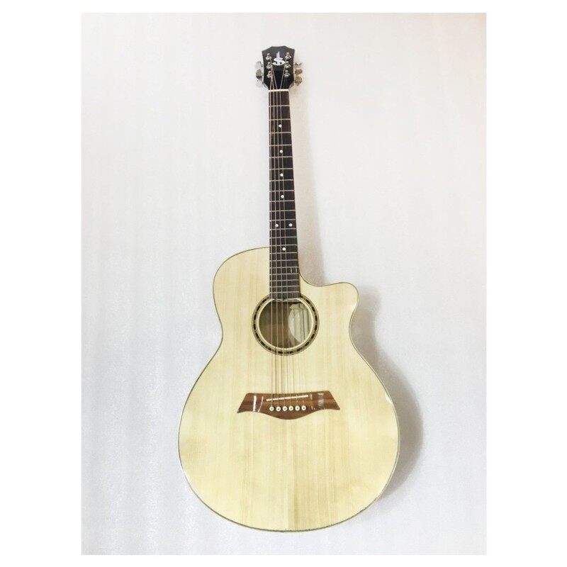Đàn guitar acoustic gỗ thịt giá rẻ, đàn guitar cho người mới tập, đàn guitar có ty mã ESCD180