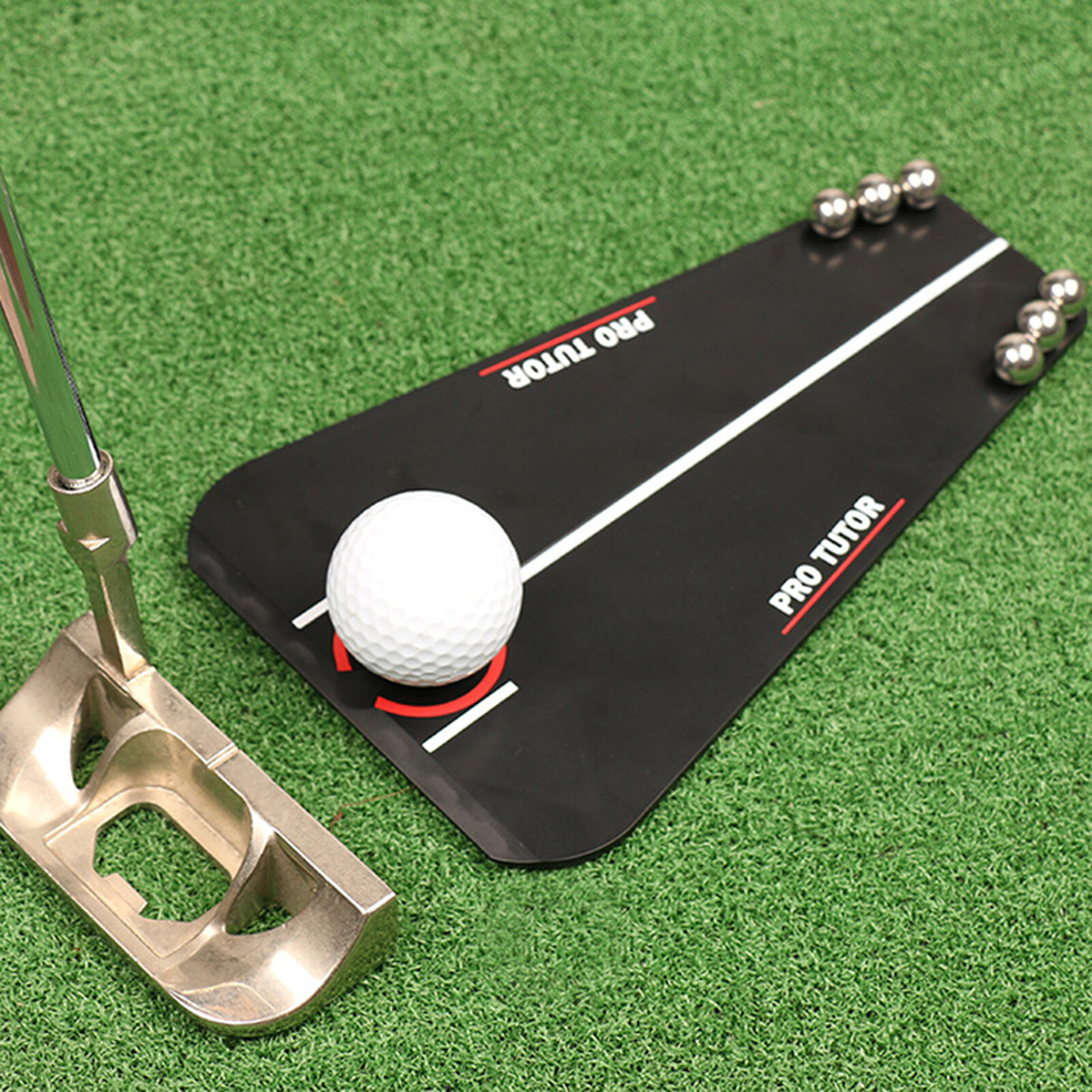 Golf Training Equipment Golf Putting Mirror High Strength Drop Resistant Black Multifunction Golf Training Aids for Professional Golf